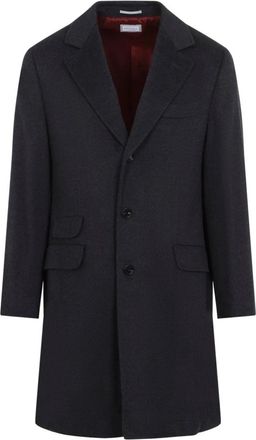 Brunello Cucinelli Cappotto monopetto - - Coats - Uomo - Grigio - L