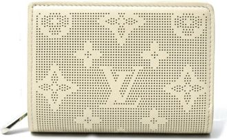 Louis Vuitton Beige Green Mahina Leather Wallet (Bi-Fold) (Pre-Owned)