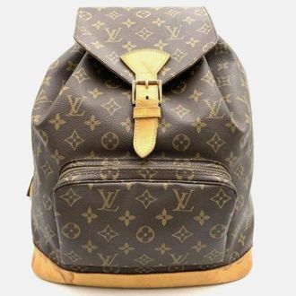 Louis Vuitton Vintage Backpacks, unisex, Brown, ONE SIZE, Pre-owned Canvas Backpack