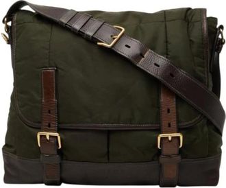 Prada Borsa a tracolla in nylon e pelle Pre-owned - - Pre-owned - Donna - Verde - ONE SIZE