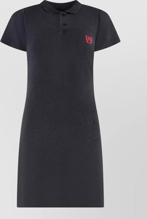 Balenciaga cotton piqu&eacute; polo knee-length dress
