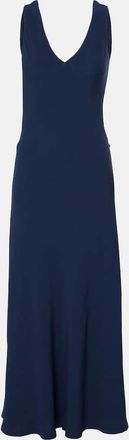 Asceno Bordeaux maxi dress