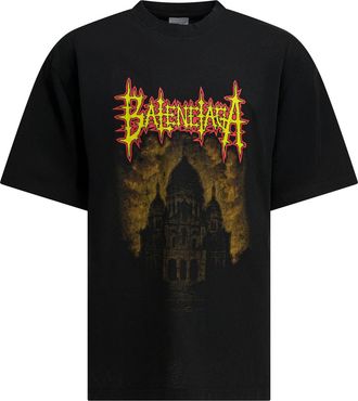 Balenciaga Crew Neck T Shirt With Logo