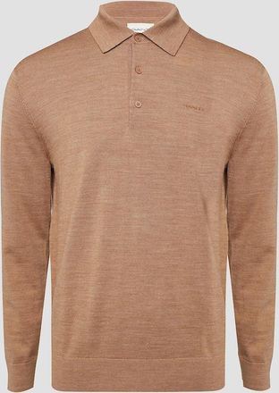 GANT Mens Extrafine Merino Wool Polo Shirt - Cream - Size: 36