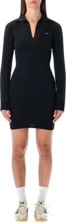 adidas Black Ribbed Mini Dress