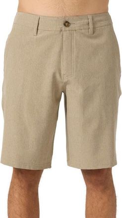 O'Neill Reserve Water Resistant Hybrid Shorts in Heather Khaki at Nordstrom, Size 33