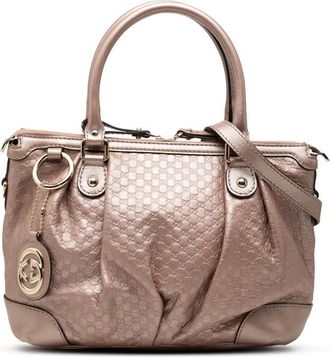 Gucci Pre-owned Gucci Metallic Microguccissima Sukey Satchel Ladies FY8EN68E0QQ7H7ZY