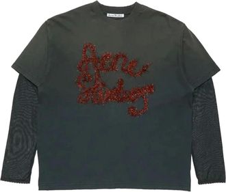 Acne Studios Dames, Tops, Grijs, Maat: XS Katoen