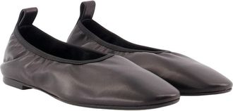 Aeyde Womens Dex Ballerinas - Aeyde Leather Black Calfskin Shoes Flat-Shoes