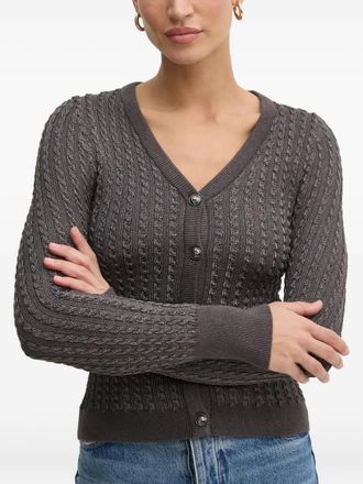 Guess Co Cardigan con scollo a V - Grigio