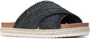 Los Cabos Tinny Woven Slide Sandal in Black at Nordstrom Rack, Size 9.5-10Us / 40Eu
