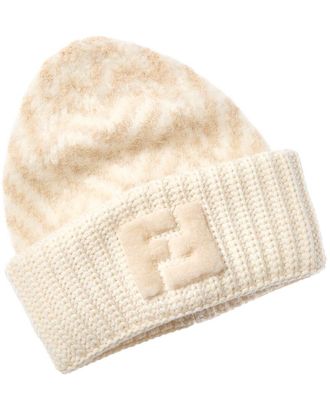 Fendi Fendi Ff Alpaca & Wool-Blend Beanie