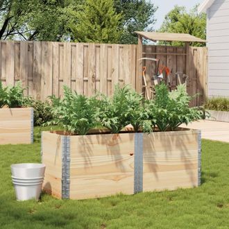 Berkfield Home Garden Planter 150x50 cm Solid Wood Pine in Brown
