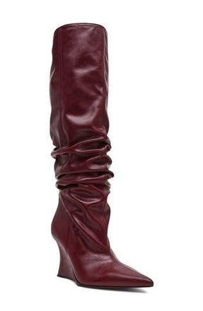 Steve Madden Distortion Knee High Boot in Burgundy at Nordstrom Rack, Size 6 Wide Calf