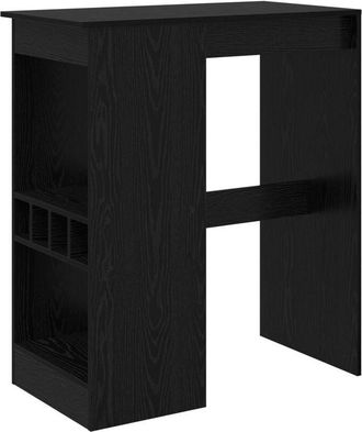 vidaXL Bar Table Black Oak 90 x 47.5 x 103.5 cm Engineered Wood vidaXL