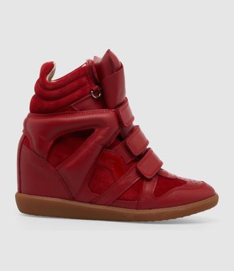 Isabel Marant Baskets Bekett Ring Scarlet Red, D&eacute;fil&eacute;