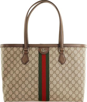 Gucci (WMNS) Gucci Ophidia GG Middle-Sized Tote Bag Brown 631685-96IWB-8745