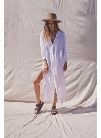 Jen's Pirate Booty Melody Button Down Dress In White