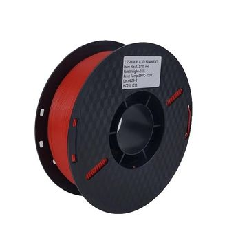 OEM Filamento Pla, 1,75 Mm De Di&aacute;metro, Compatible Con Impresoras Fdm, 3 Kg, Rojo