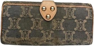 Celine Pre-owned Denim Wallet - Dames - Vintage Accessoires - Blauw - ONE Size - Denim - Vintage