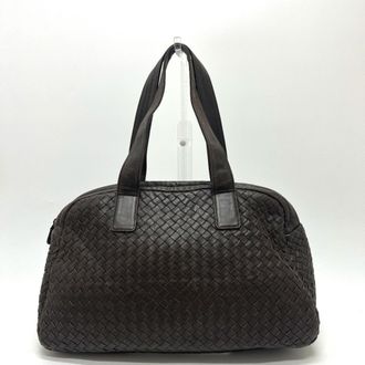 Bottega Veneta Brown Leather Boston Bag (Pre-Owned)