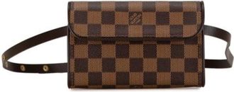 Louis Vuitton Pre-owned Vintage Belt Bag (Pochette) - Dames - Vintage Heuptassen - Bruin - ONE Size - Leer - Vintage