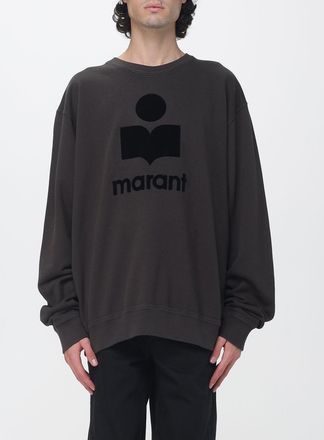 Isabel Marant Felpa girocollo relaxed fit in cotone con logo a contrasto