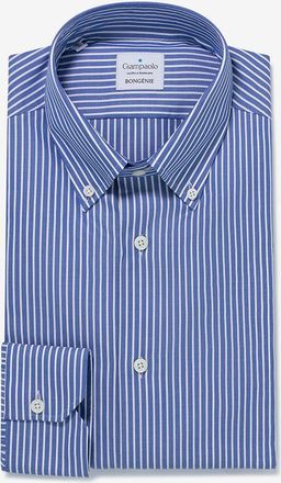 Giampaolo Lang&auml;rmeliges Hemd aus gestreifter Baumwolle