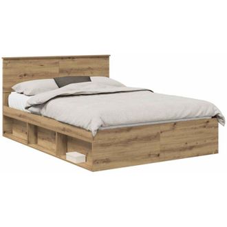 vidaXL vidaXL Struttura del letto Rovere Artigianale 150 x 200 cm