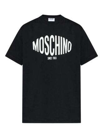 Moschino Short-Sleeve T-Shirt With Bold Logo And Classic Fit