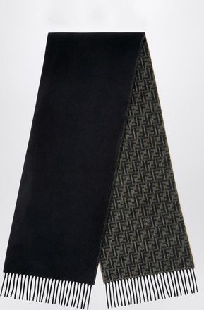 Fendi Sciarpa double face in cashmere con monogramma FF all-over