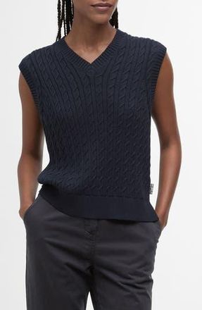 Barbour Hartland Knit Vest in Navy at Nordstrom Rack, Size 14 Us / 18 Uk