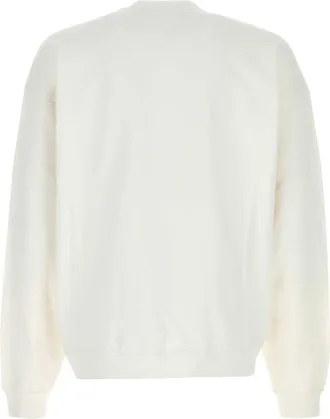 Dsquared2 Mens Hoodie Sweatshirt White Cotton Sweater