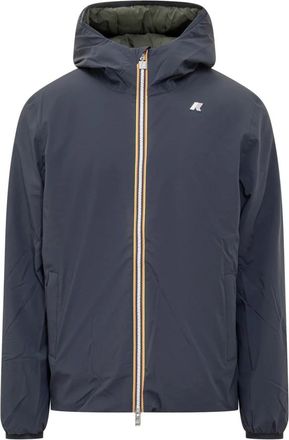 K-Way K-Way, Light Jackets, male, Blue, Size: 2XL Jack St Warm Reversible Jacket