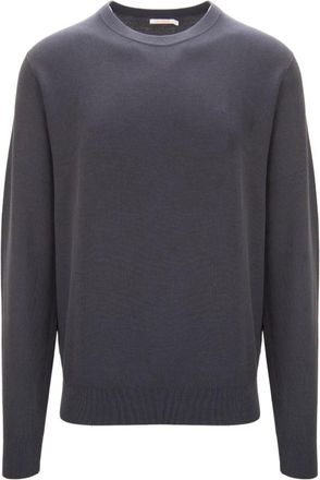 Sun 68 Rondgebreide trui - Heren - Ronde hals truien - Blauw - XL - Katoen - Truien & Vesten