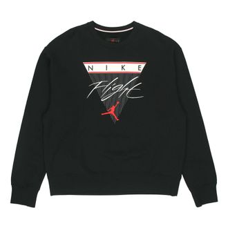 Nike Jordan Air Jordan Flight MENS Print Crew-neck Sports Black CZ8265-010