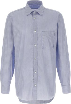 Maison Margiela Light Blue Striped Shirt