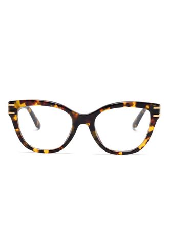 Dolce & Gabbana Eyewear tortoiseshell-effect glasses - Brown