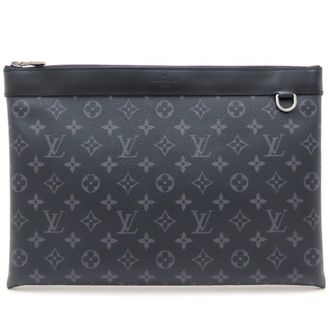 Louis Vuitton Monogram Eclipse Noir Monogram Eclipse Clutch Bag Pochette (Pre-Owned)