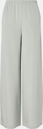 Max Mara Maga silk-blend satin wide-leg pants