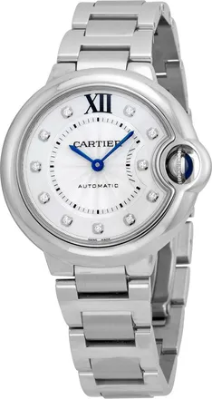 Cartier Pre-owned Cartier Ballon Bleu de Cartier Automatic Diamond Silver Dial Ladies Watch WE902074