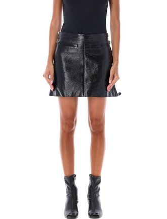 Courrèges Multi Sangle Vynil Mini Skirt