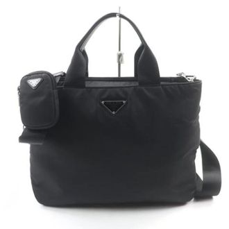 Prada Pre-owned Vintage Tote Bag - Dames - Vintage Shopper - Zwart - ONE Size - Nylon - Vintage