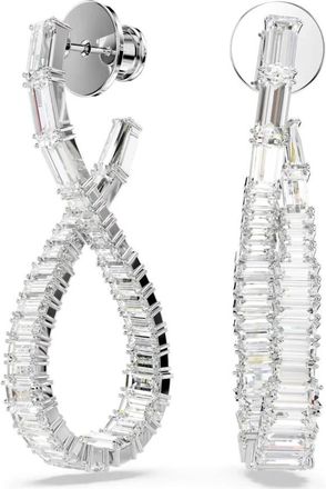 Swarovski Oorbellen met hanger - Dames - Oorbellen - Grijs - ONE Size - Accessoires