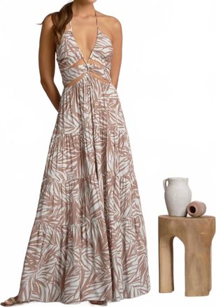 Elan Bali Cut-Out Maxi Dress In Natural