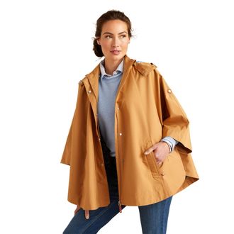 Ariat Womens Anza Waterproof Cape in Travertine, Size X-Small/Small, by Ariat