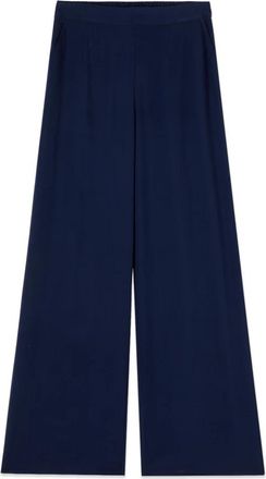 Oltre Dames, Broeken, Blauw, Maat: XL Viscose