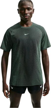 Nike Stride Aero-FIT Korte Mouw Top - Heren - Sport - Groen - Maat: XL Poliester