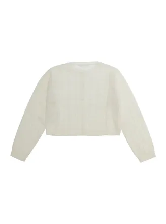 Nan&aacute;n Viscose Blend Cardigan - White