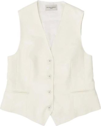 Officine G&eacute;n&eacute;rale Cleo Waistcoat - female - Officine G&eacute;n&eacute;rale - Waistcoats - White - XS - Jackets